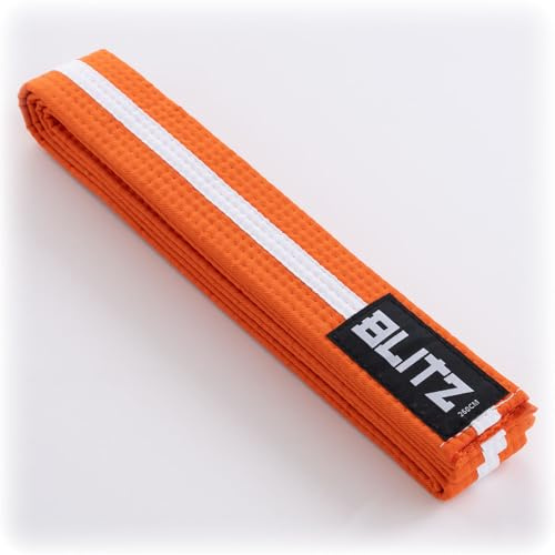 Blitz Colour Belt/White Stripe - Orange/White - 230cm