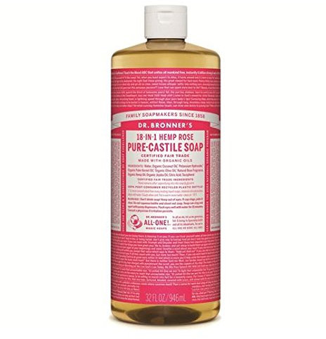 Dr. Bronner's Rose Liquid Soap 944 ml