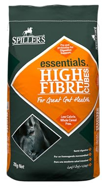 SPILLERS High Fibre Horse Feed Cubes (20kg) | High Fibre with Pro and Prebiotics to Support Digestive Health, Low Calorie, Low Energy Horse Feed