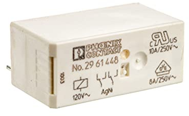 PHOENIX CONTACT REL-MR-120AC/21-21 Steckbares Miniaturleistungsrelais mit Leistungskontakt, 2 Wechsler, 120 V AC Eingangsspannung, 10 Stück