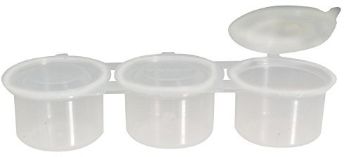 Eberhard Faber 579901 – Becher zum Mischen und Aufbewahren, 3 Stück, 75 ml, Weiß