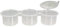 Eberhard Faber 579901 - Becher zum Mischen und Aufbewahren, 3-er Set, 75 ml, weiß