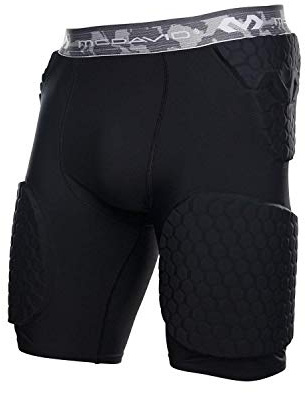 McDavid 7991 - Short de Compression rembourré pour Soutenir et protéger Les Hanches, Le Coccyx et Les Cuisses, idéal pour Les Sports de Contact (1 Short)
