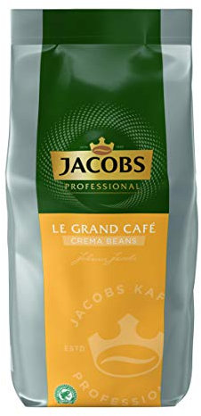 Jacobs Professional Le Grand Café Crema Kaffeebohnen, Intensität 2/5, Kaffee ganze Bohnen, 1 kg