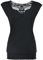 Gothicana by EMP Damen schwarzes T-Shirt mit Spitze M