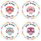 Papierdrachen 24 individuelle Aufkleber für Kinder - Motiv Eulen - personalisierte Sticker - Perfekt zur Einschulung - Geschenk für die Schule - Namensaufkleber und Schulbuchetiketten