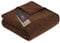 Ibena Porto XXL Decke 180x220 cm – Baumwollmischung weich, warm & waschbar, Tagesdecke braun einfarbig