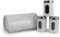 Salter BW04673W Marble Collection 4-Piece Countertop Set, White