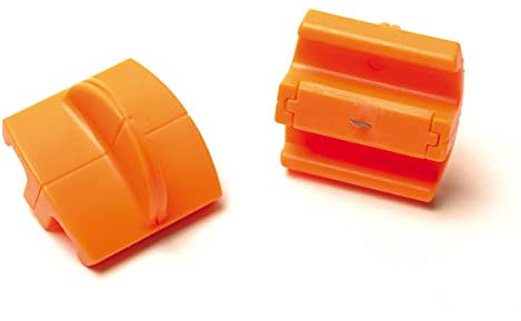 Fiskars Lames de rechange originales pour massicots, 2 unités, Coupe droite, High Profile TripleTrack, Orange, 1003904