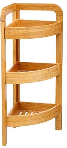 Etagère d'angle Bambou 3 niveaux PM
