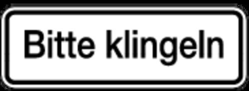 Aufkleber Bitte klingeln 60x180mm