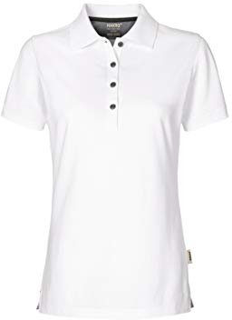 Women-Poloshirt Cotton-Tec, HK214-weiß, XS