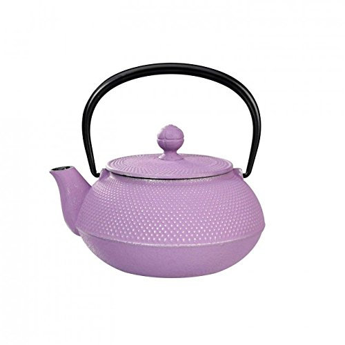 Iwachu Arare Silver Purple Cast Iron Teapot 0.55L