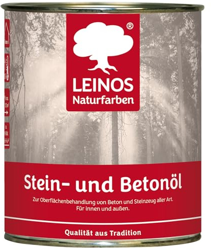LEINOS Stein- und Betonöl 254 – 2,5 L – Öl zur natürlichen Oberflächenbehandlung von Beton, Estrich & Steinzeug innen – atmungsaktiv & lösemittelfrei