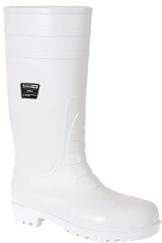 Portwest FW84 S4 Stivali di Sicurezza in Gomma, Unisex - Adulto, SRC, Bianco (Bianco WHR), 36 EU (3 UK)