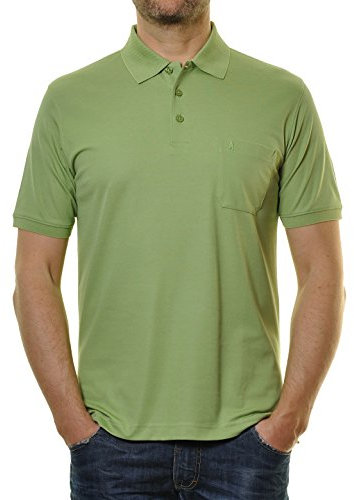 RAGMAN Herren RAGMAN Kurzarm Softknit Poloshirt XX-Large, Gruen-320