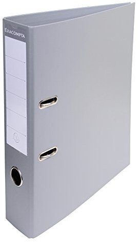 Exacompta 53740E 1 A4 Prem'Touch Ordner mit Hebelmechanik Rücken 70 mm Mechanik 75 mm Außenmaße: 32 x 29 x 7 cm Abheftbares Format A4 Farbe: Grau