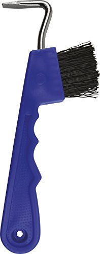 Hufkratzer mit Bürste, blau
