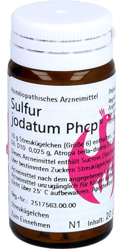 SULFUR JODATUM PHCP Globuli 20 g