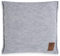 KNIT FACTORY - Uni Zierkissen - Quadratische Sofa Kissen - Grau - Gestrickter Dekokissen - Couchkissen - 50x50 cm - Kissenbezug mit Füllung und Bezug