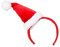 Boland 13426 - Haarreif mit Miniatur-Weihnachtsmütze, Mütze seitlich auf dem Haarreif, mit weißer Plüschborde und weißem Bommel, Tiara Mrs Claus, Weihnachten, Karneval, Mottoparty, Party Deko