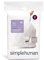 simplehuman CW0216 Code T passgenaue Müllbeutel, 3 Liter, Packung mit 40, weißer Kunststoff
