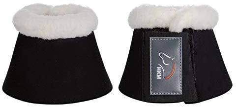 HKM Comfort Hufglocken mit Polsterung, Schwarz, Vollblut