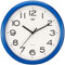 Trevi OM 3301, Wanduhr, Quarz mit Geräuschlosem Zeigerwerk, Durchmesser 24 cm, Geeignet für Küche, Büro und Geschäftsräume, Kunststoff, Rundes Format, Blau