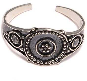 Punkt Ornament Zehenring 925 Sterling Silber, Zehen Ring Fußschmuck, Fuß Schmuck offen anpassbar, boho Fuß Ring