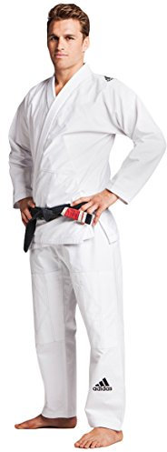 adidas BJJ Anzug/Brazlian Jiu Jitsu Response, Weiss, M2, 140 cm