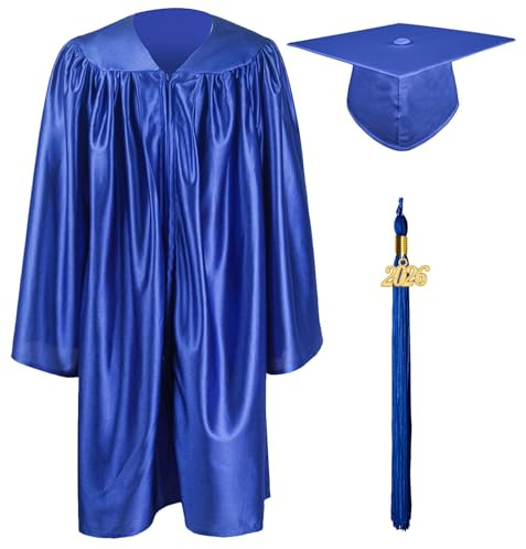 GraduationMall Kinder Akademischer Abschluss Talar mit Doktorhut und Quaste 2026 Für Vorschule Abschlussfeier 12 Farbe