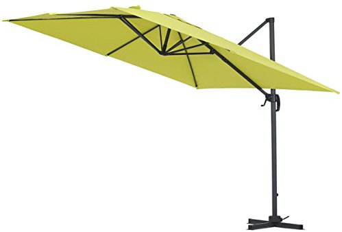 Parasol Jardin déporté alu Sun 3 3 x 3 m (Vert)