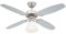 Westinghouse Lighting Capitol Ventilador de Techo E27, 60 W, Acabado en Acero Satinado con aspas Reversibles en Plata/Negro