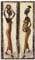 ARTLAND Leinwandbilder auf Holz Wandbild 70x40 cm Hochformat Afrika Fashion Menschen Frau Mode afrikanisch J6LJ