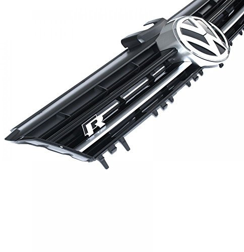 Kühlergrill Original VW Golf 7 (5G) R Modell Tuning Grill Schwarz Alu Limousine Variant