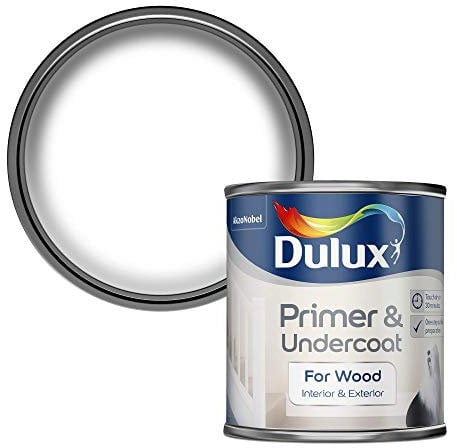 Dulux Primer & Undercoat Paint For Wood - 250Ml