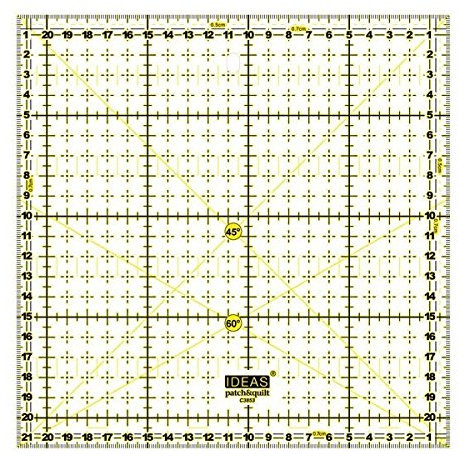 Patchwork-Lineal, 21,5 x 21,5 cm