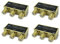 DiseqC Schalter 4X 2/1 vergoldet Switch Umschalter mit Wetterschutzgehäuse Wetterschutz 2X SAT LNB 1 x Teilnehmer/Receiver FullHD HDTV 3D 4K UHD Verteiler Gold 2x1 2 1 DiSEqC ARLI 4 Stück