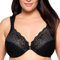 Glamorise Wonderwire Front-closure Bra Underwire #1245, Reggiseno con scollatura a V Donna, Nero, 5D