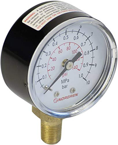 IMI NORGREN Manometer 18-013-012 Anschluss (Manometer): Rückseite 0 bis 6 bar Außengewinde R1/8 1 St.