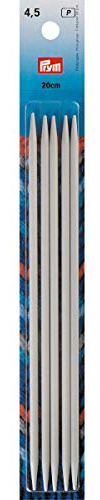 Prym Double-Pointed Needle, Pearl Grey, Ø 4,5 mm, 20 cm