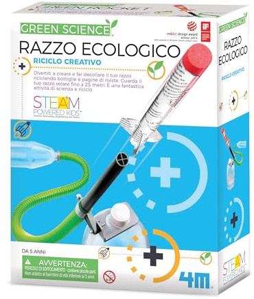 Green Science - Green Rocket | Made in the USA from 100% Recycled Plastic, No BPA, Phthalates or PVC, Encourages Creative & Imaginative Play