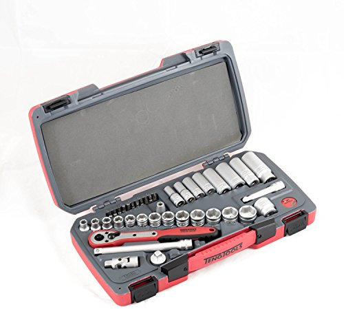 Teng Tools T3839 3/8 Drive Ratchet Socket Set 6 Point SOCKETS + ACCS 39PC Set