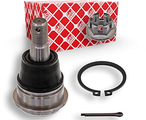 febi bilstein 42674 Traggelenk mit Kronenmutter und Splint, 1 Stück | Kompatibel mit: NISSAN ALMERA TINO, PRIMERA, PRIMERA Hatchback, PRIMERA Kombi