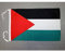 BANDIERA PALESTINA 45x30cm - BANDIERINA PALESTINESA 30 x 45 cm cordicelle - AZ FLAG