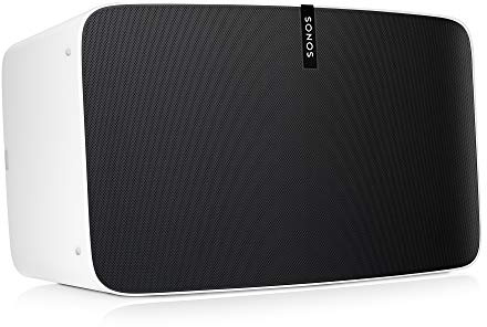 Sonos Play:5 WLAN Speaker, weiß – Kraftvoller WLAN Lautsprecher mit bestem, kristallklarem Stereo Sound – AirPlay kompatibler Multiroom Lautsprecher