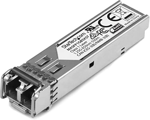 StarTech.com Módulo SFP Compatible con Cisco Meraki MA-SFP-1GB-SX - 1000BASE-SX - Multimodo de 1GbE - SFP Ethernet Gigabit 1Gb - LC 550m - 850nm - Cisco Meraki MS225, MX400, MS250 DDM (MASFP1GBSXST)