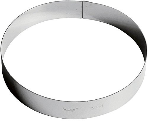 Gobel 865130 Cercle à Entremet Emporte-pièce Inox hauteur 3,5 cm Ø 18 cm, Argent