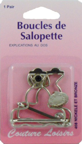 Hemline Suspender: Bib and Brace Set, Silver, 40mm, Unisex, Men's and Women's Clothing Accessory