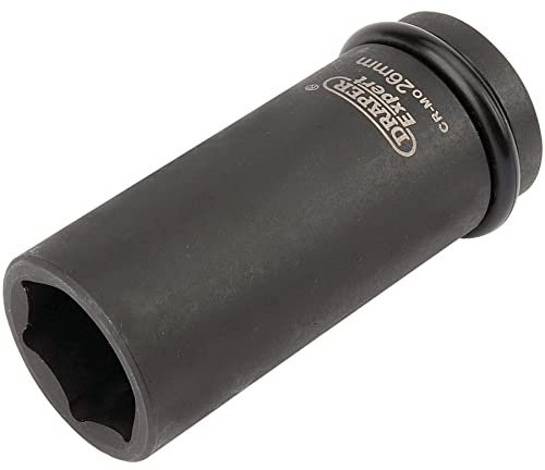 Draper Expert HI-TORQ 6 Point Deep Impact Socket, 3/4 Sq. Dr., 26mm